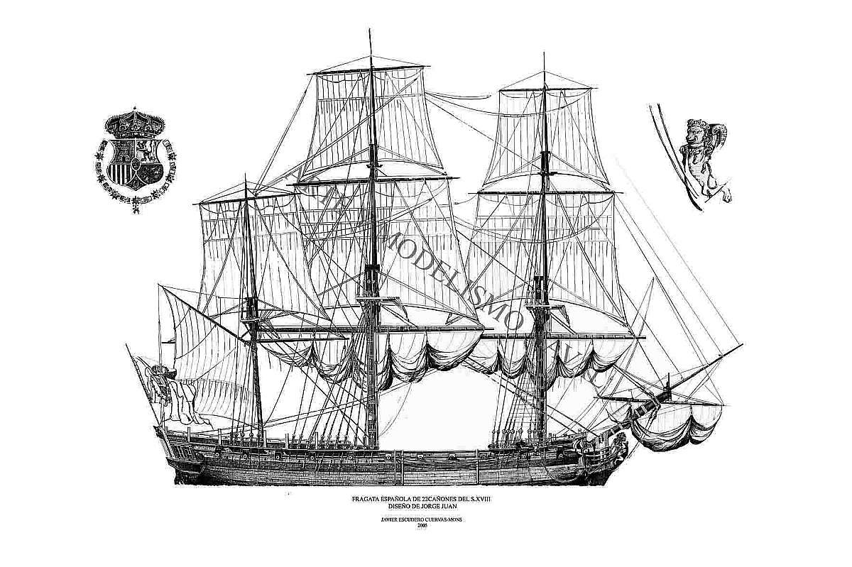 plan Frigate spanish XVIII century.jpg